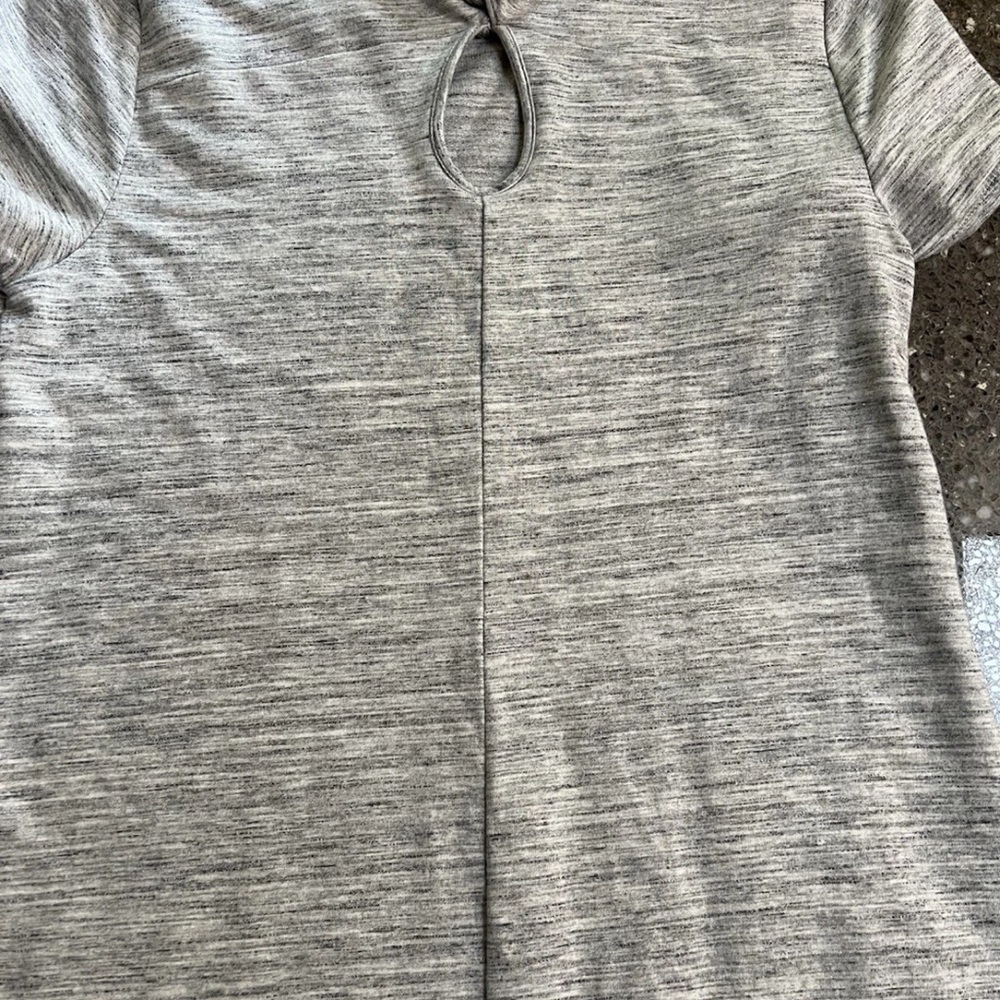 Pure Jill Short Sleeve Maxi Dress Size S Gray Pockets Casual Pima Cotton - Picture 8 of 8